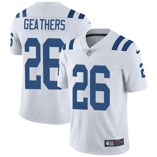 Indianapolis Colts #26 Limited Clayton Geathers White Nike NFL Road Men Vapor Untouchable jerseys->indianapolis colts->NFL Jersey